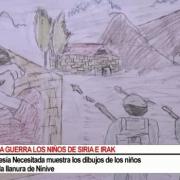 Dibujos de niños de Irak, relatan su drama [360p]