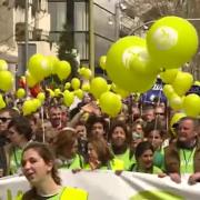 Concentración en Madrid de la plataforma Sí a la vida [360p]