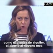 Discurso de Giorgia Meloni defendiendo la familia y la vida